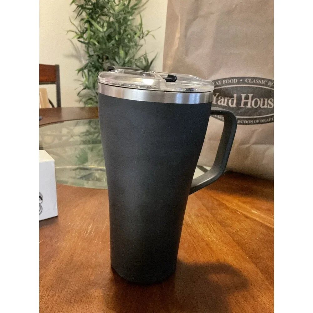 Brumate Slim Can Cooler Tumbler 12 oz With Locking Lid Black